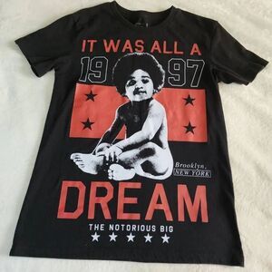 Brooklyn Mint The Notorius BIG Black Graphic Tshirt Size Small